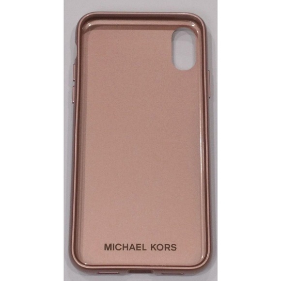 iPhone X Michael Kors Saffiano Leather Pocket Case - Picture 2 of 2